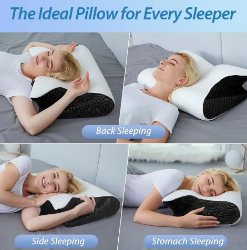 lady using a butterfly pillow